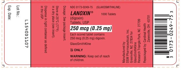 label 1540 d 1107 lanoxin