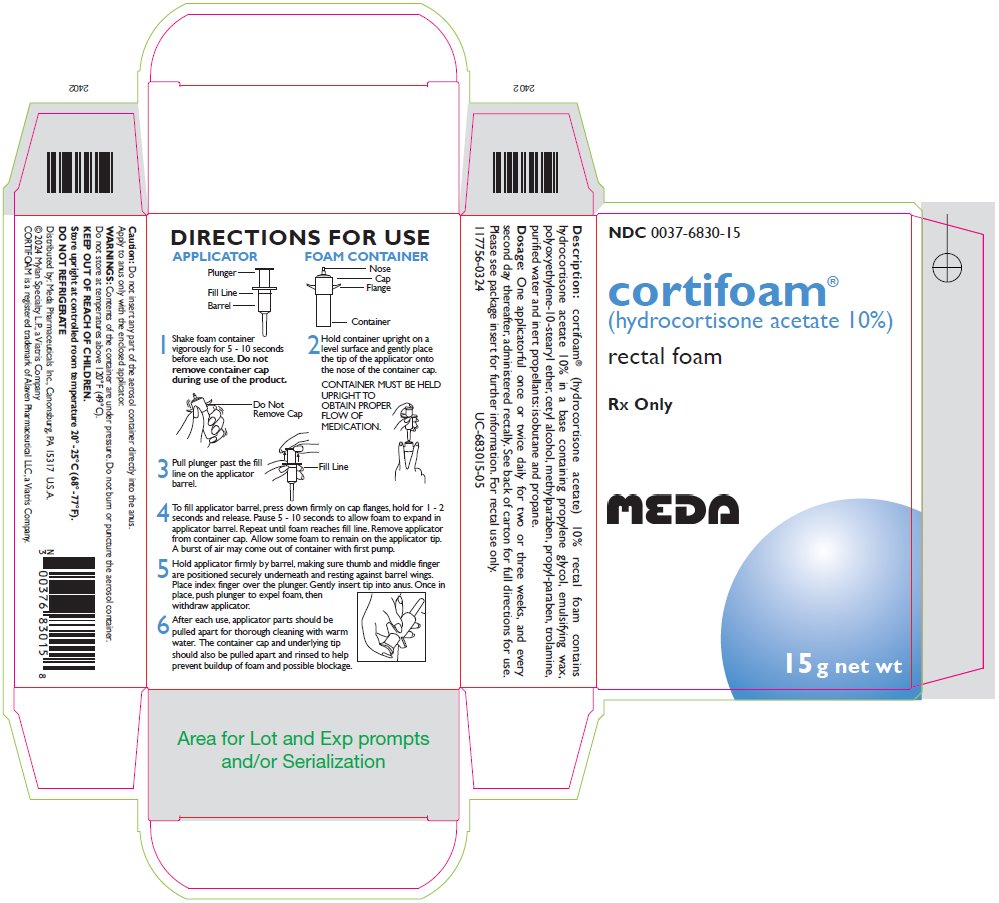Cortifoam Rectal Foam 10% Carton Label