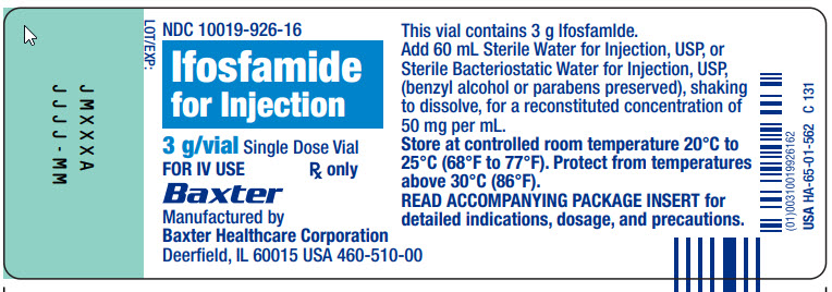 Representative Container Label NDC 10019-926-16 3g