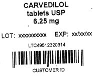 6.25 mg card label