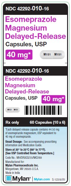 Esomeprazole Manesium 40 mg Delayed-Release Capsules Unit Carton Label