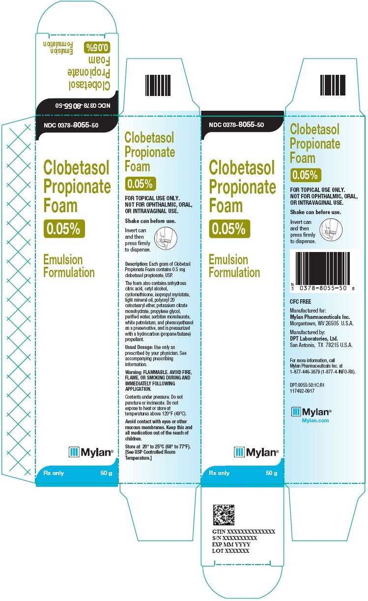 Clobetasol Propionate Foam 0.05% Carton Label
