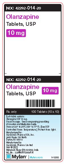 Olanzapine 10 mg Tablets Unit Carton Label