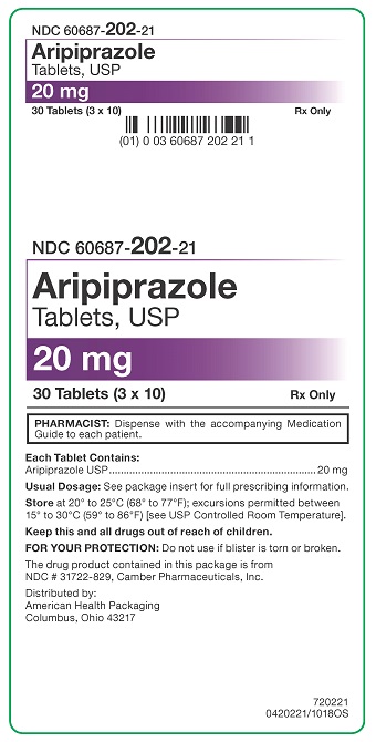 20 mg Aripiprazole Tablets Carton