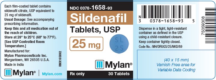Sildenafil Tablets, USP 25 mg Bottle Label