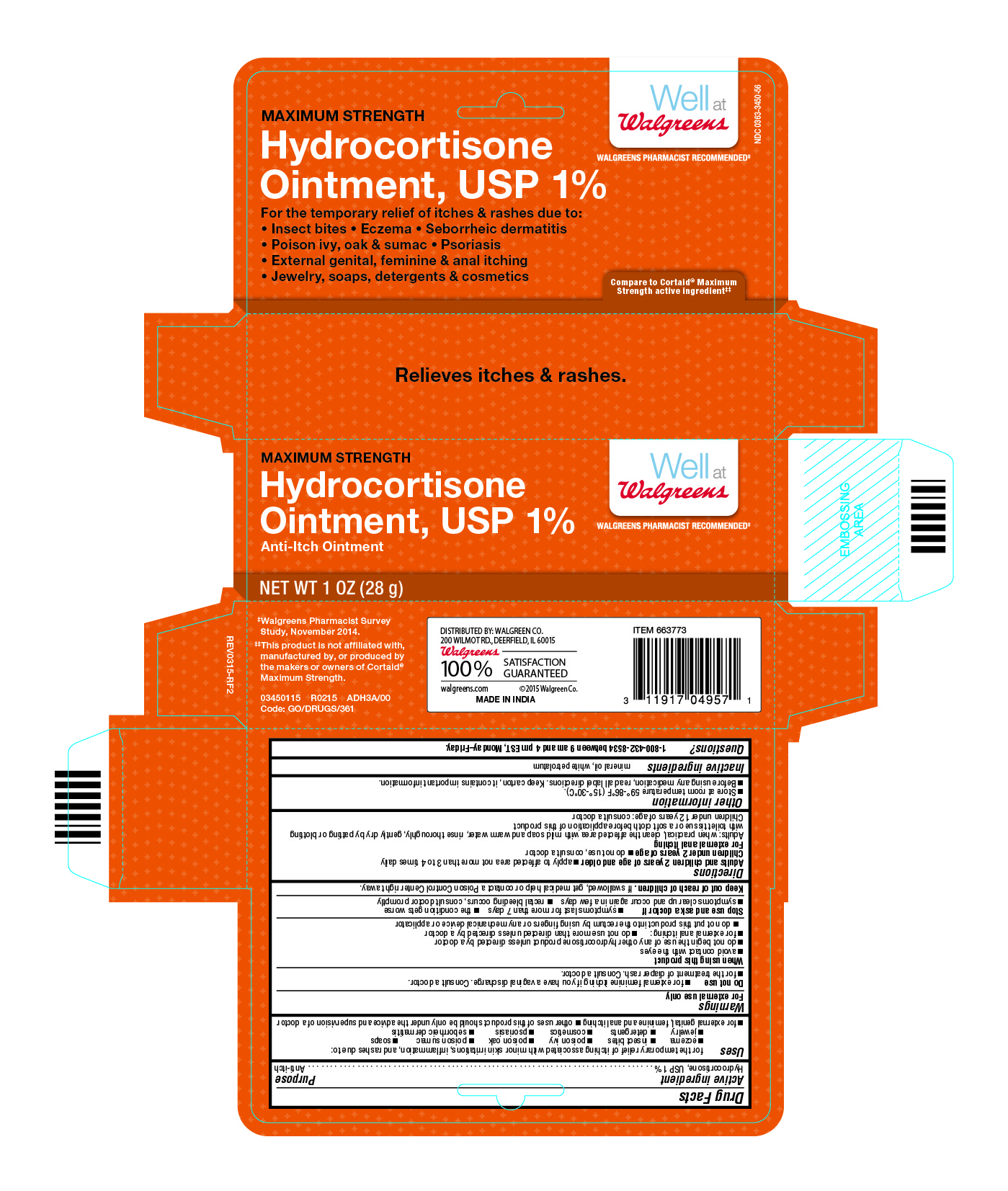 Hydrocortisone Ointment, 1 OZ