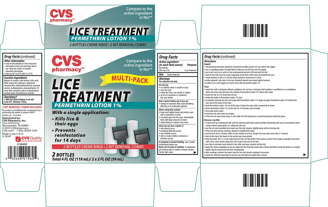cvs lice treatment label