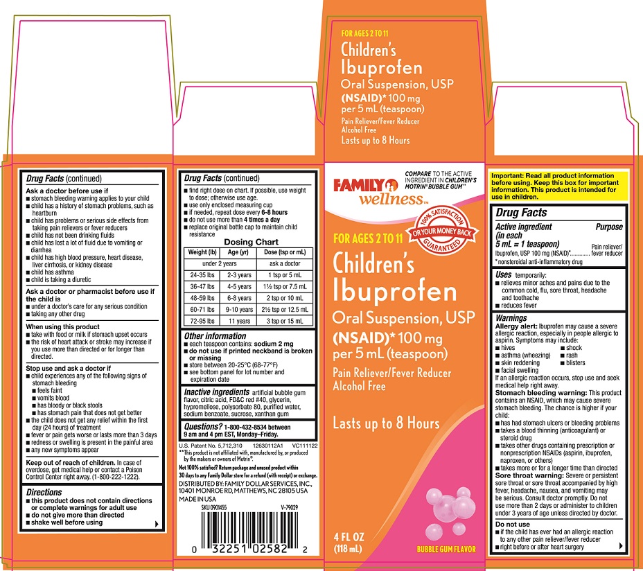 childrens ibuprofen label