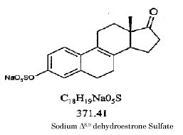 sodium Δ8,9-dehydroestrone sulfate structural formula