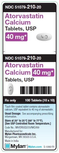 Atorvastatin Calcium 40 mg Tablets Unit Carton Label