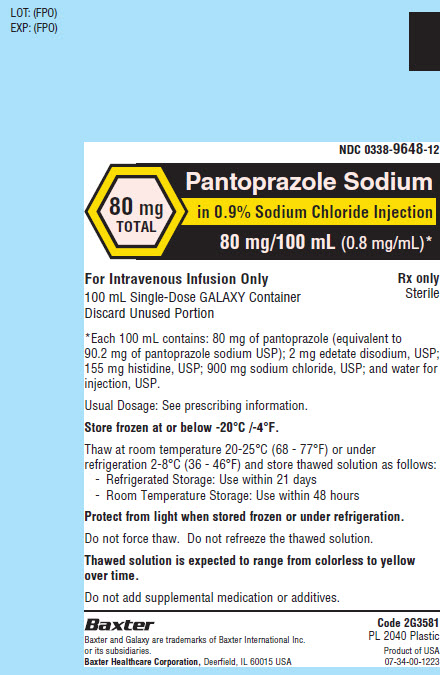 Pantoprazole Representative Container Label 1 of 2 0338-9648-12