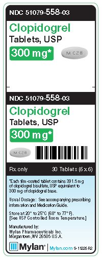Clopidogrel 300 mg Tablets Unit Carton Label