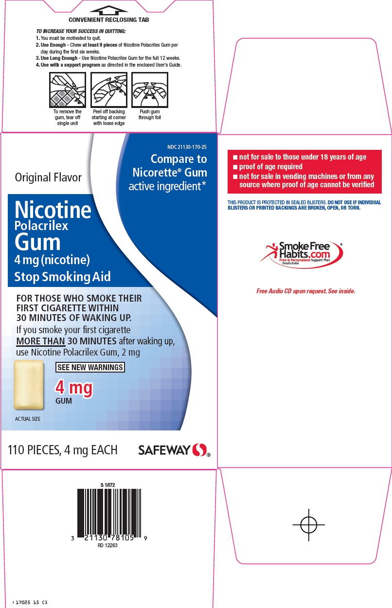 Safeway Inc. Nicotine Polacrilex Gum 4 mg (nicotine)