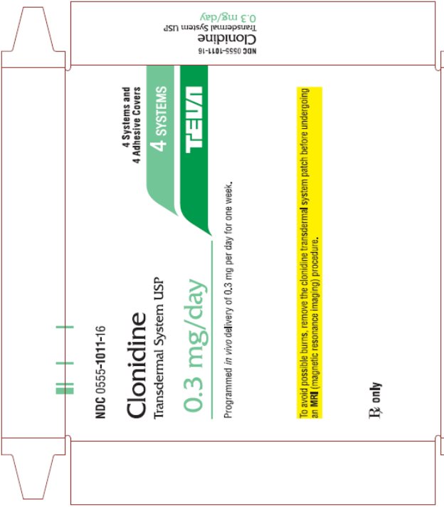 Clonidine Transdermal System USP 0.3 mg/day, 4 Systems and 4 Adhesive Covers Carton, Part 1 of 2