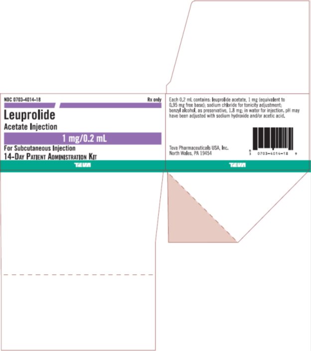Leuprolide Acetate Injection 1 mg/0.2 mL, 14 Day Patient Administration Kit Carton, Part 2 of 2