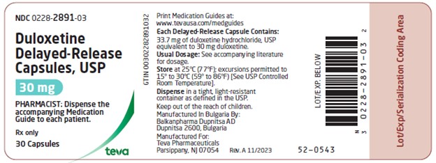 label 30 mg, 30 capsules