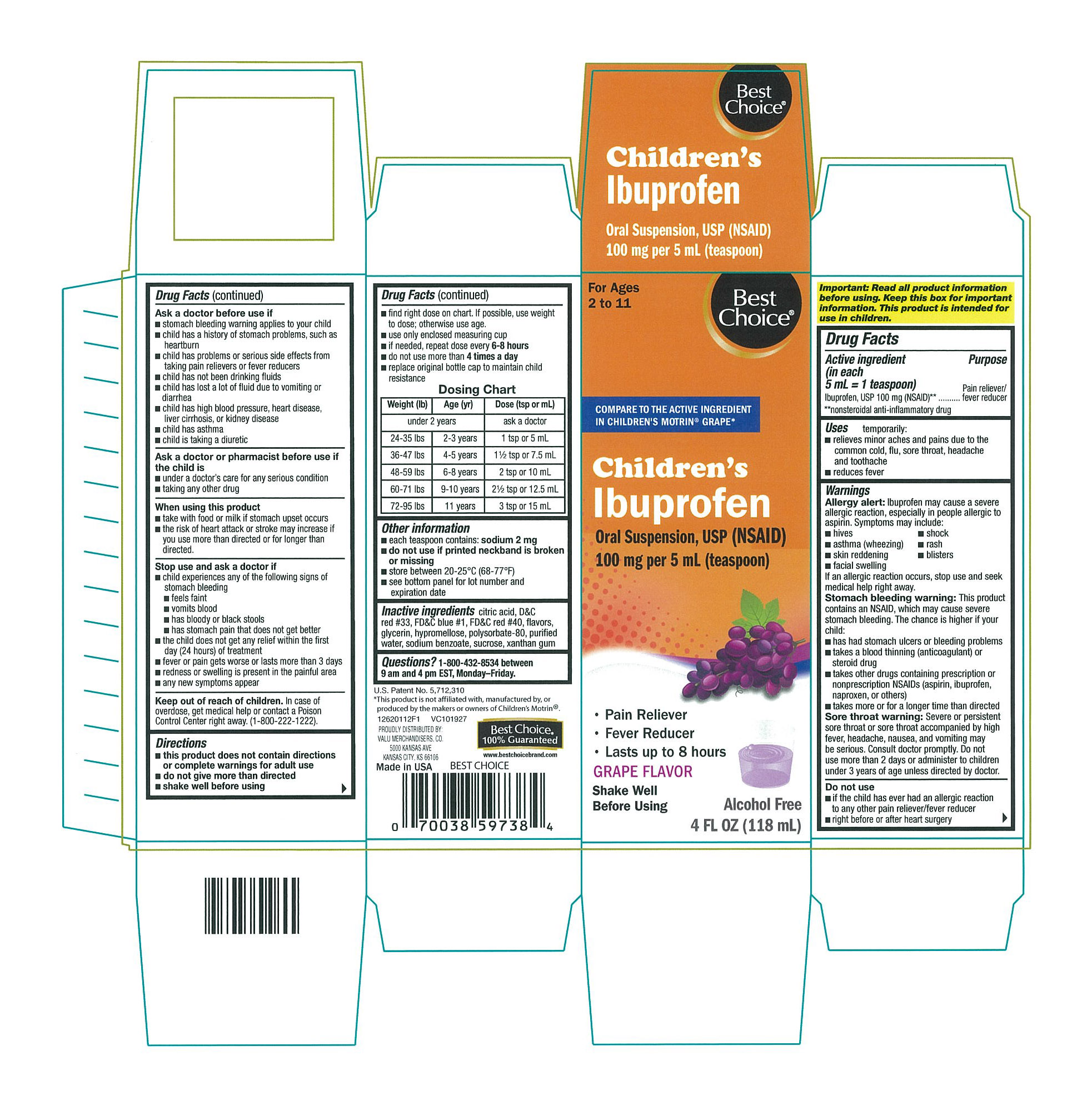 Ibuprofen Childrens OS - grape