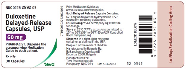 label 60 mg, 30 capsules