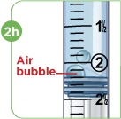 check for airbubbles