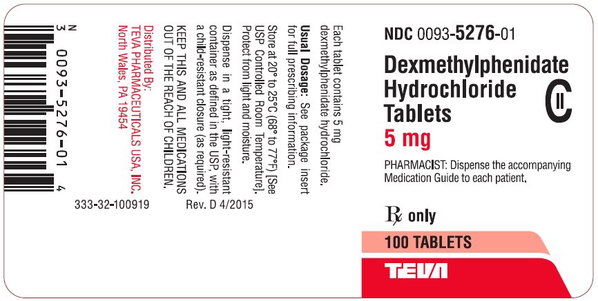 Dexmethylphenidate Hydrocholoride Tablets 5 mg 100s