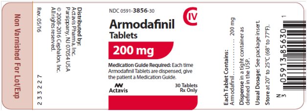Armodafinil Tablets CIV 200 mg, 30s Label