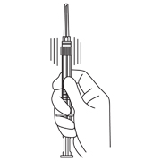 Administration of Injection Syringe Upright