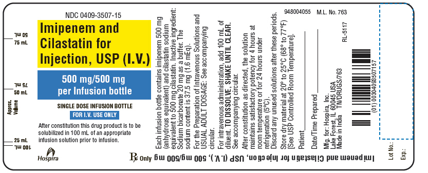 PRINCIPAL DISPLAY PANEL - 500 mg/500 mg Infusion Bottle Label