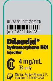 Dilaudid hydromorphone HCl Injection 4 mg/mL