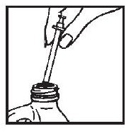 image of proper disposal of used syringe
