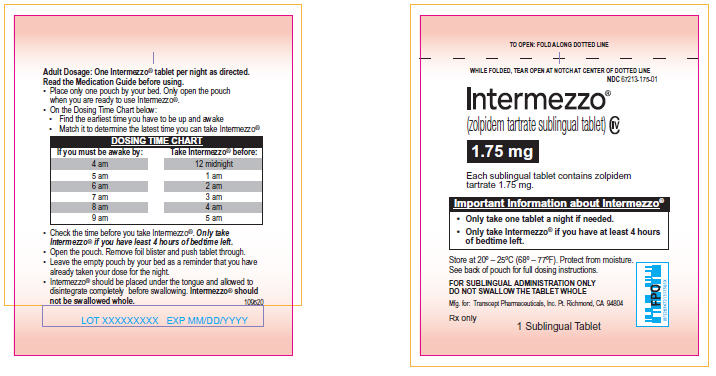  Intermezzo 1.75mg Tablets - Pouch Label