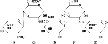 structural formula heparin sodium