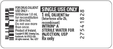 PRINCIPAL DISPLAY PANEL - Single-Use Diluent Vial Label