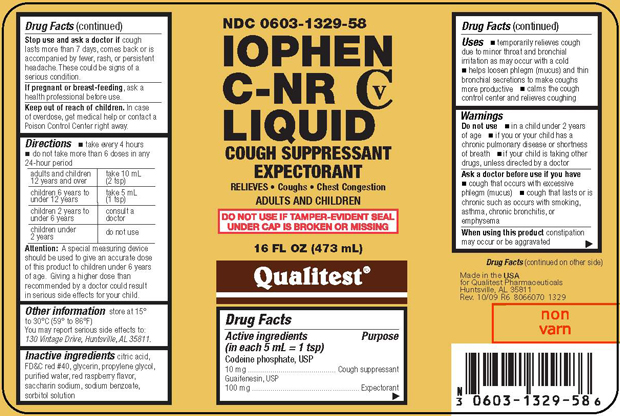 This is an image of the Iophen C-NR Liquid label.
