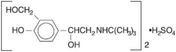 albuterol chemical structure