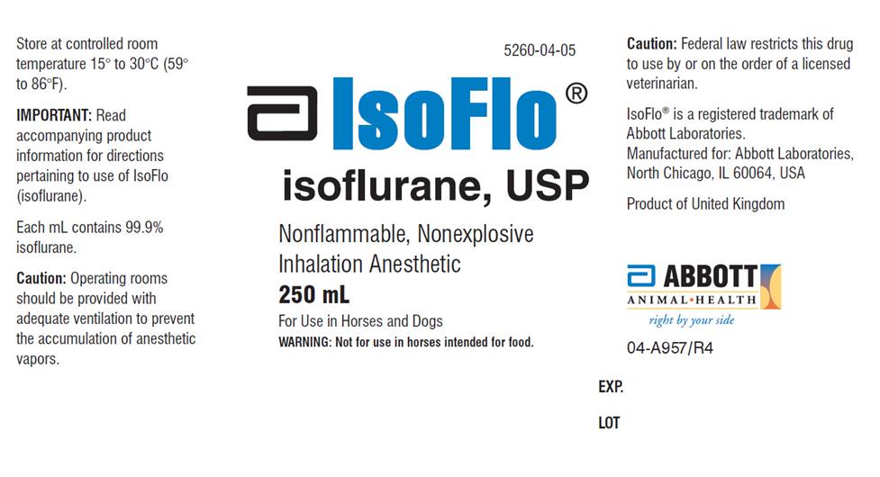 IsoFlo 250 ml Bottle Label