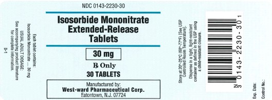 Isosorbide Mononitrate ER Tablets, 30 mg
