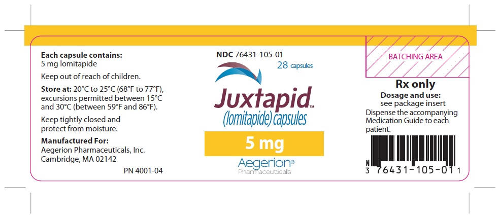 Package Label - Principal Display Panel – 5 mg, 28 ct Capsules