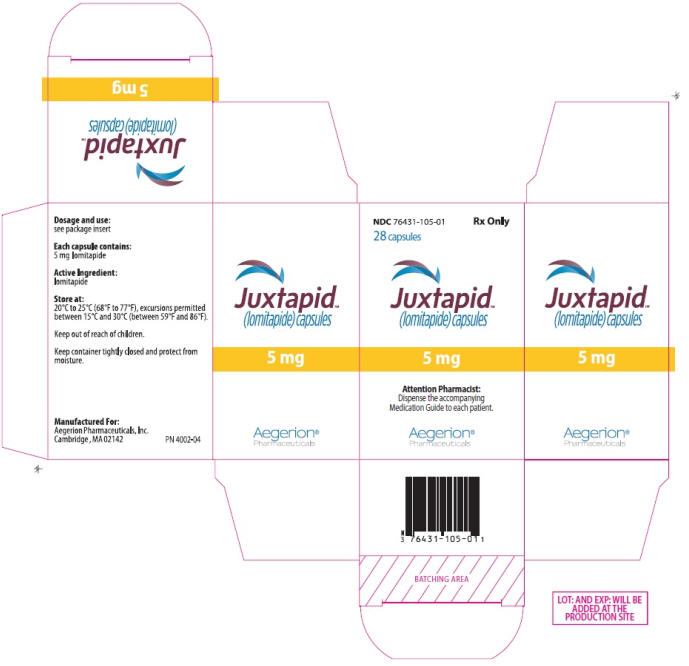 Package Label - Principal Display Panel – 5 mg, 28 ct Capsule Carton
