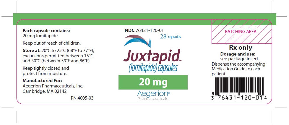 Package Label - Principal Display Panel – 20 mg, 28 ct Capsules