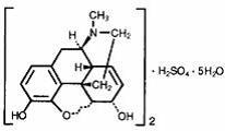 morphine sulfate structural formula