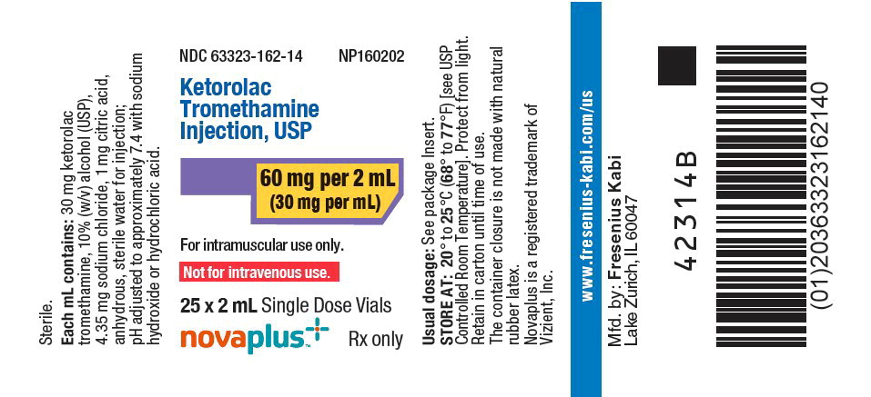 PACKAGE LABEL - PRINCIPAL DISPLAY PANEL – Ketorolac Tromethamine 2 mL Single Dose Vial Tray Label
