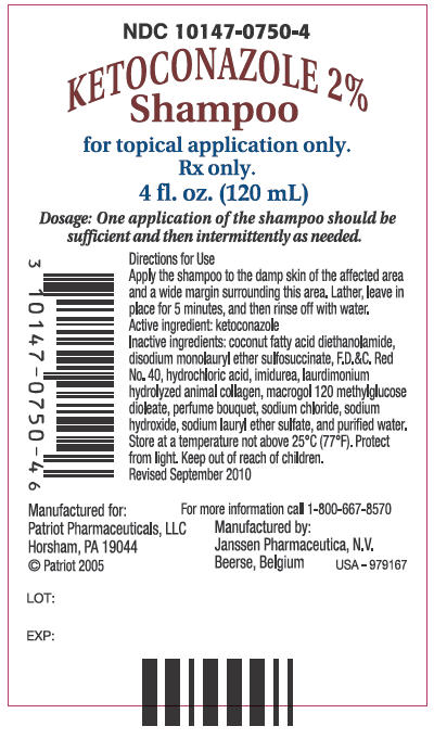 Ketoconazole 2% Shampoo - Rear Panel of Bottle