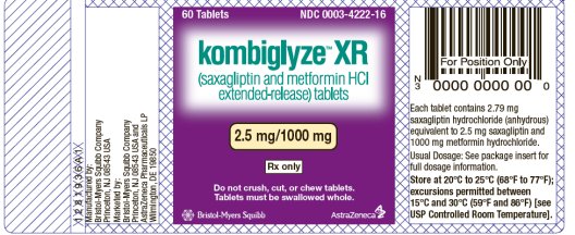 TRADNAME 2.5 mg/1000 mg 60s Bottle Label