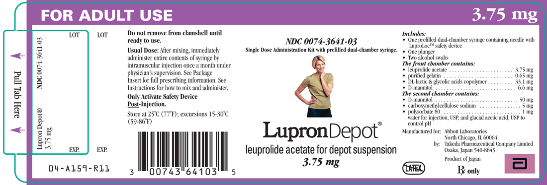 LupronDepot for suspension 3.75 mg label