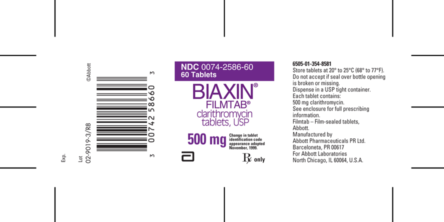 biaxin filmtab 500 mg 100 tablets