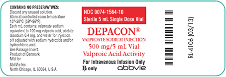 depacon 500mg/5ml single dose vial