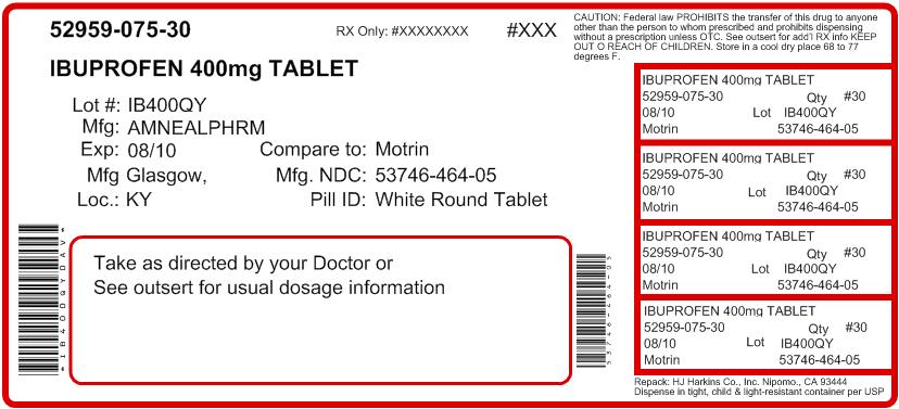 Ibuprofen 400mg Tablet Label