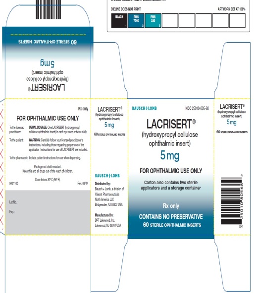 Lacrisert 5 mg carton 