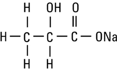 structural formula sodium lactate