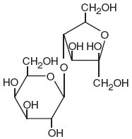 This is an image of the structural formula of lactulose
